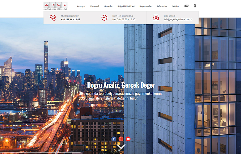 Arge Değerleme web tasarımı