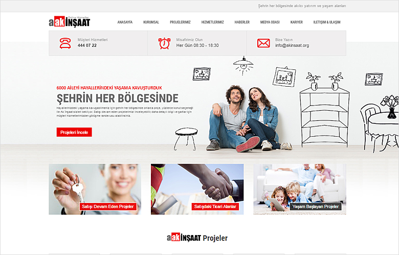 Ak İnşaat web tasarımı