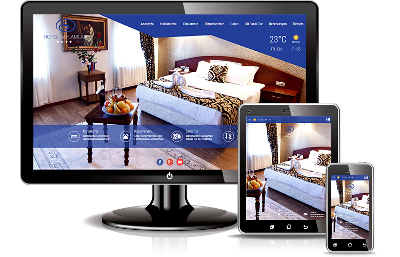 Saylamlar Otel web tasarımı