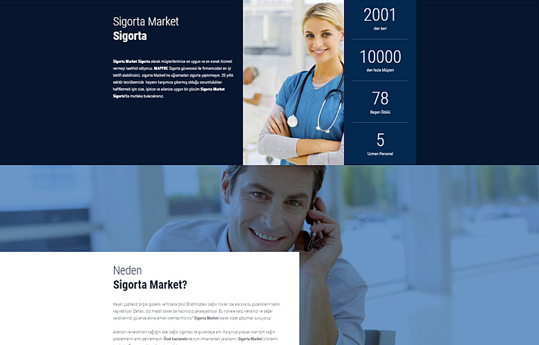 Sigorta Market web tasarımı