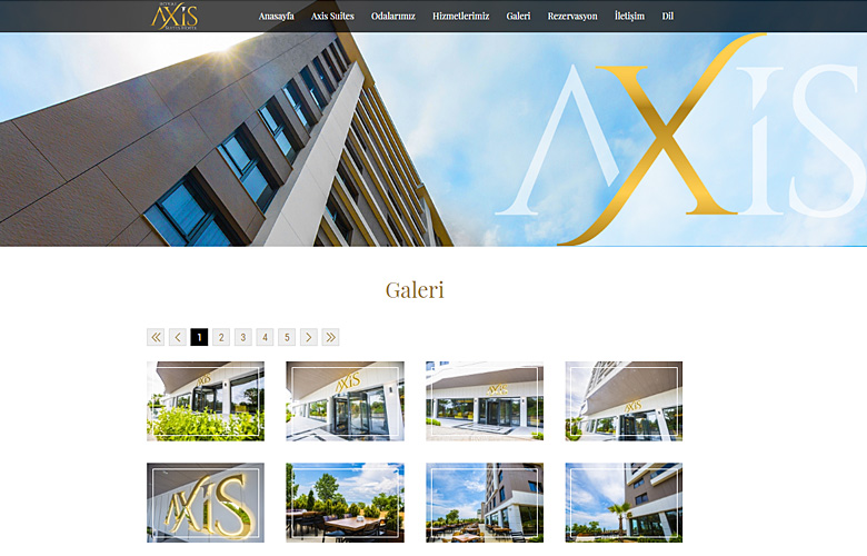 Axis Hotel web tasarımı