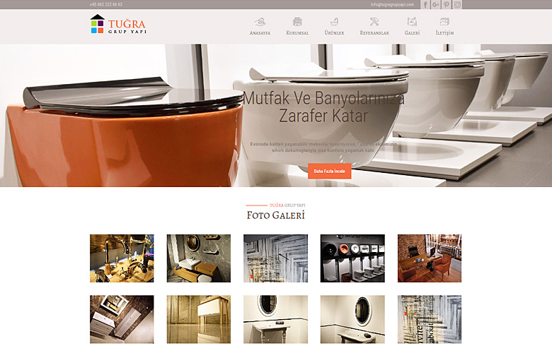 Tuğra Grup Yapı web tasarımı