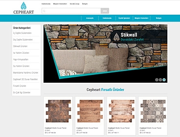 Cepheart Yalıtım Merkezi web tasarımı