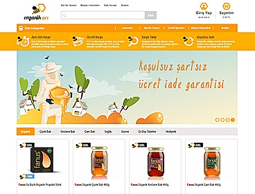 Organik Arı web tasarımı