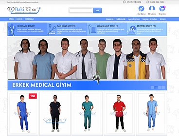 Baki Kibar Medikal Giyim web tasarımı